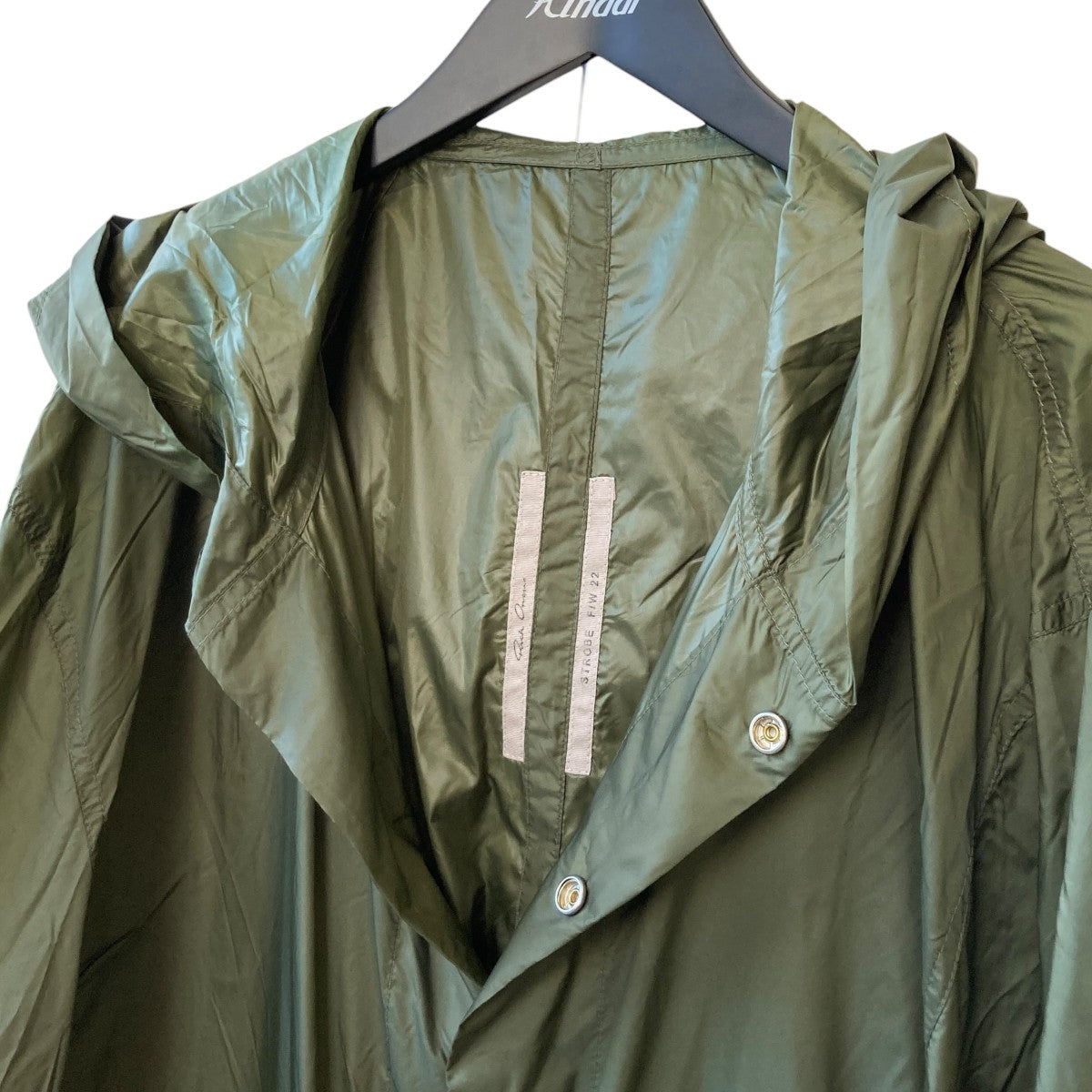 RICK OWENS Jumbo Tatlin Snap Front Cover JacketナイロンコートRU02B2726-NZ 古着・中古-4枚目のアイテム画像