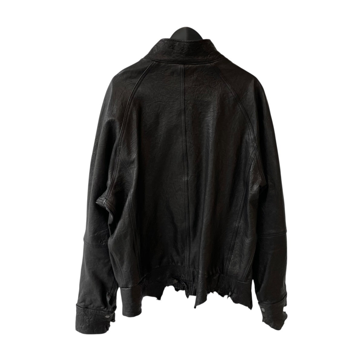 ALEXANDER DIGENOVA DOUBLE LAYER ジャケット ALEXANDER DIGENOVAのブラック ジップアップ レザージャケットがセール中