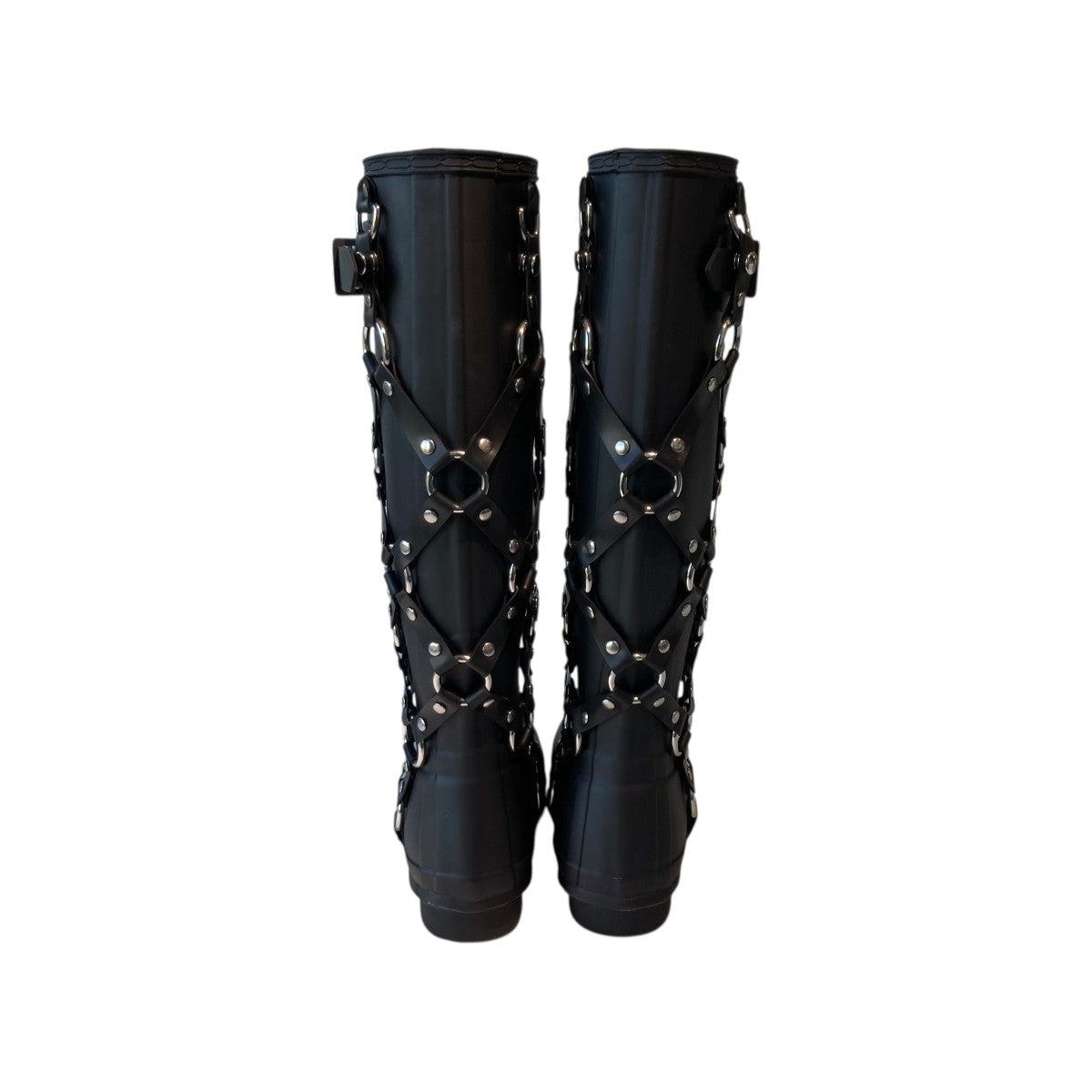 HUNTER×noir kei ninomiya 23SSハーネスロングブーツ ブラック サイズ