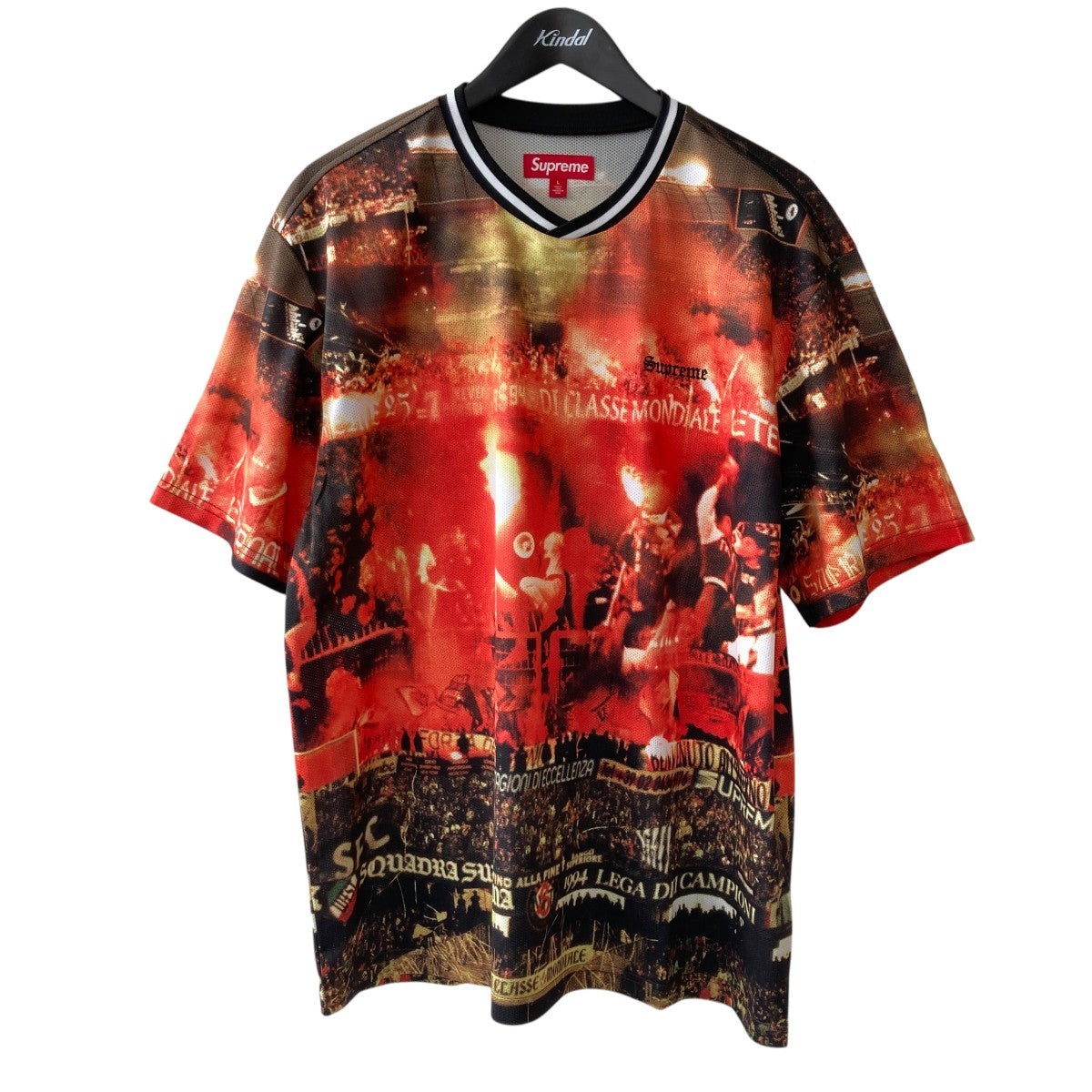 Supreme Vinci Per Noi Soccer Jersey半袖Tシャツ 古着・中古-1枚目のアイテム画像