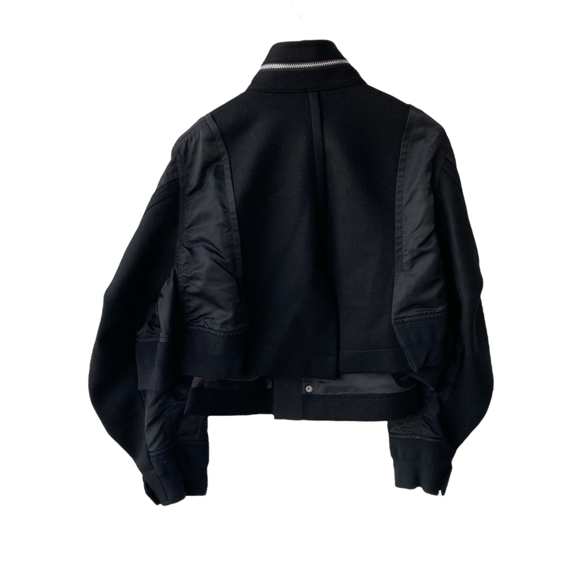 sacai(サカイ) Wool Melton X Nylon Twill JacketMA-1ジャケット24