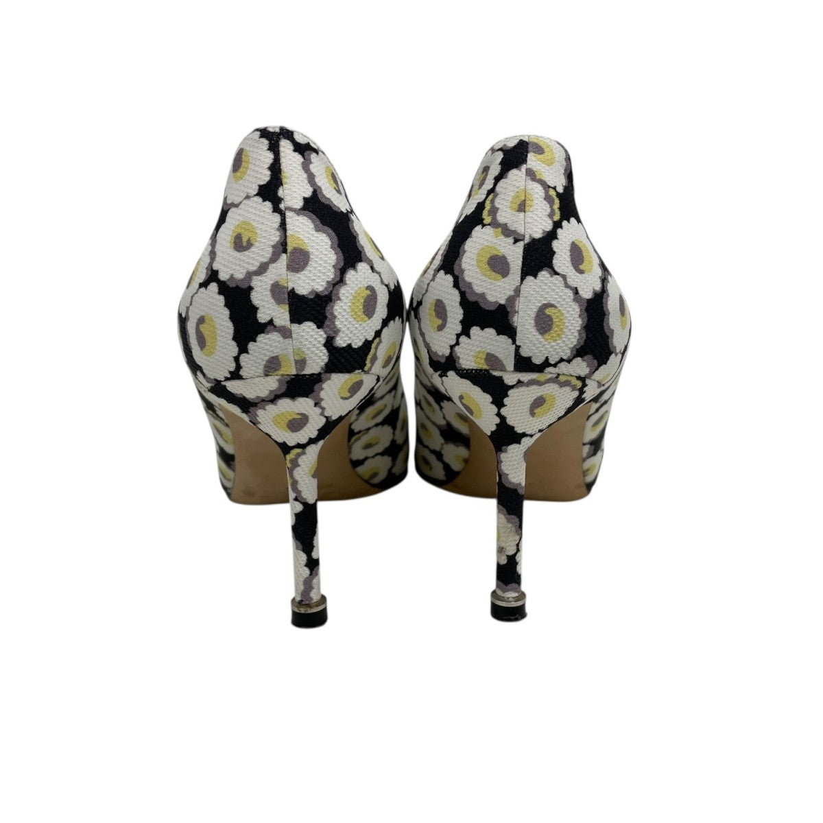 Manolo Blahnik ハンギシ花柄ヒールパンプス 古着・中古-4枚目のアイテム画像
