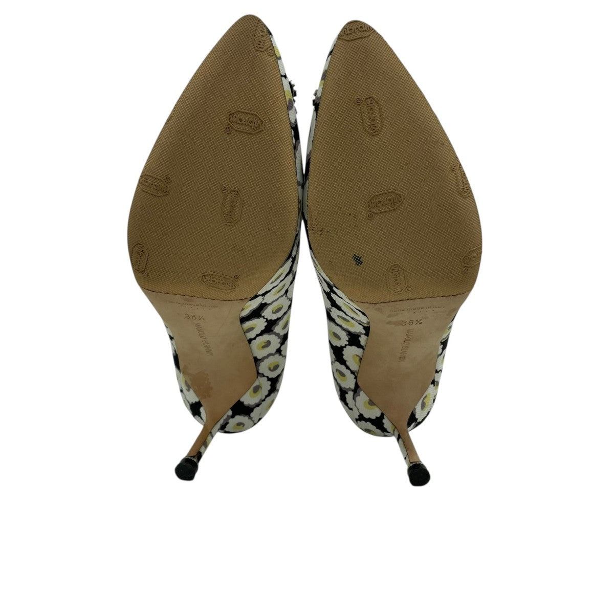 Manolo Blahnik ハンギシ花柄ヒールパンプス 古着・中古-7枚目のアイテム画像