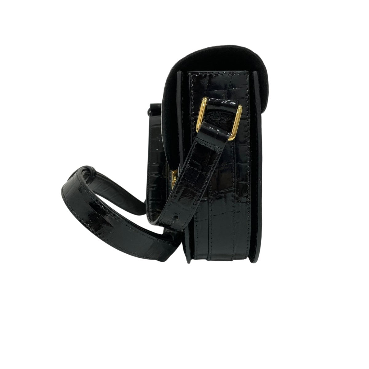 A．P．C．(アーペーセー) クロコダイル型押し ショルダーバッグ