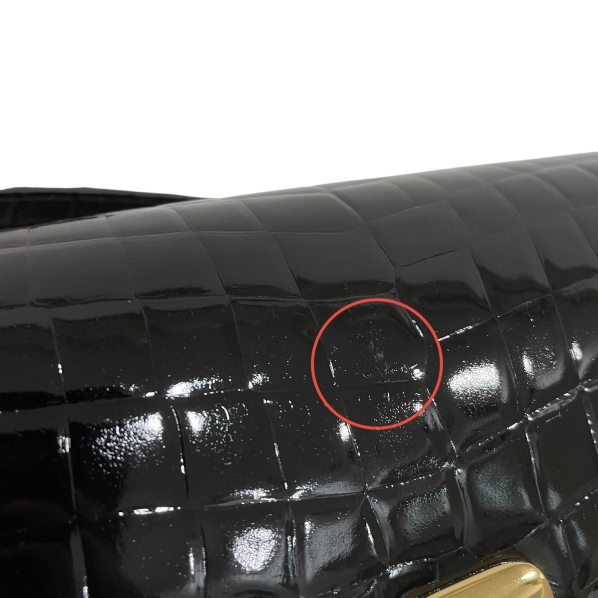 A．P．C．(アーペーセー) クロコダイル型押し ショルダーバッグ