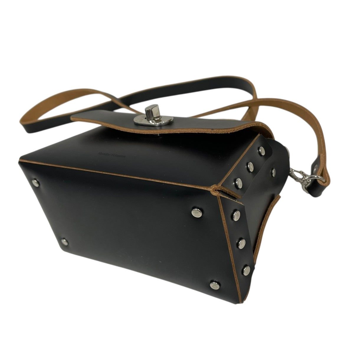 Hender Scheme ハンドバッグS ブラック スタッズ Hender Scheme(エンダースキーマ) 2WAYショルダーバッグ