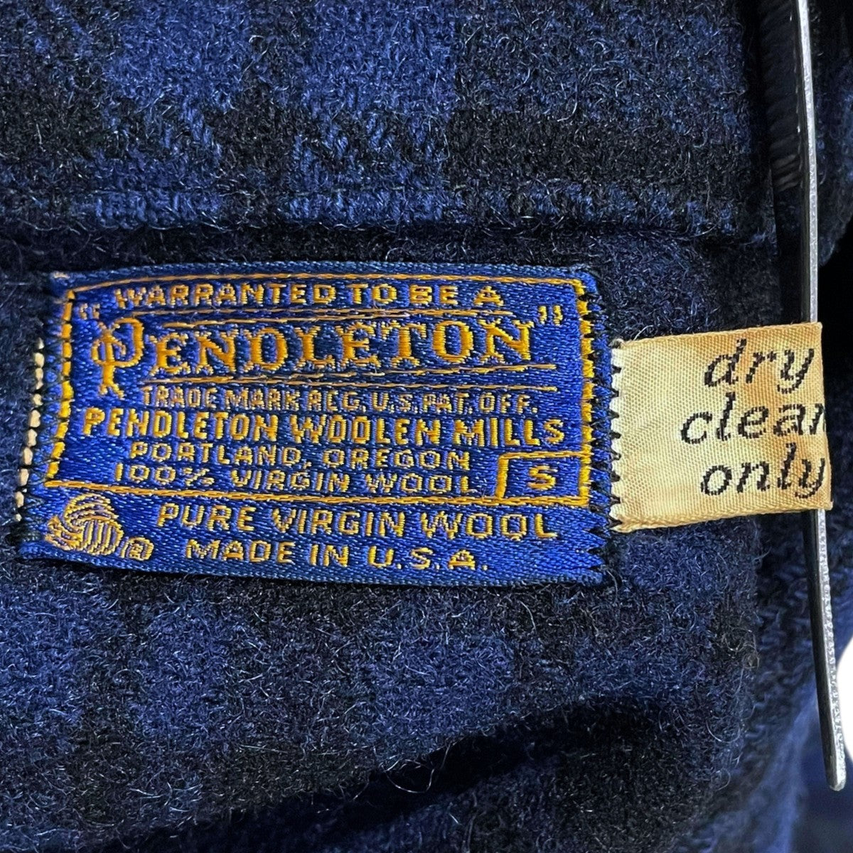 PENDLETON(ペンドルトン) 70s チェック柄ウールジャケット ネイビー