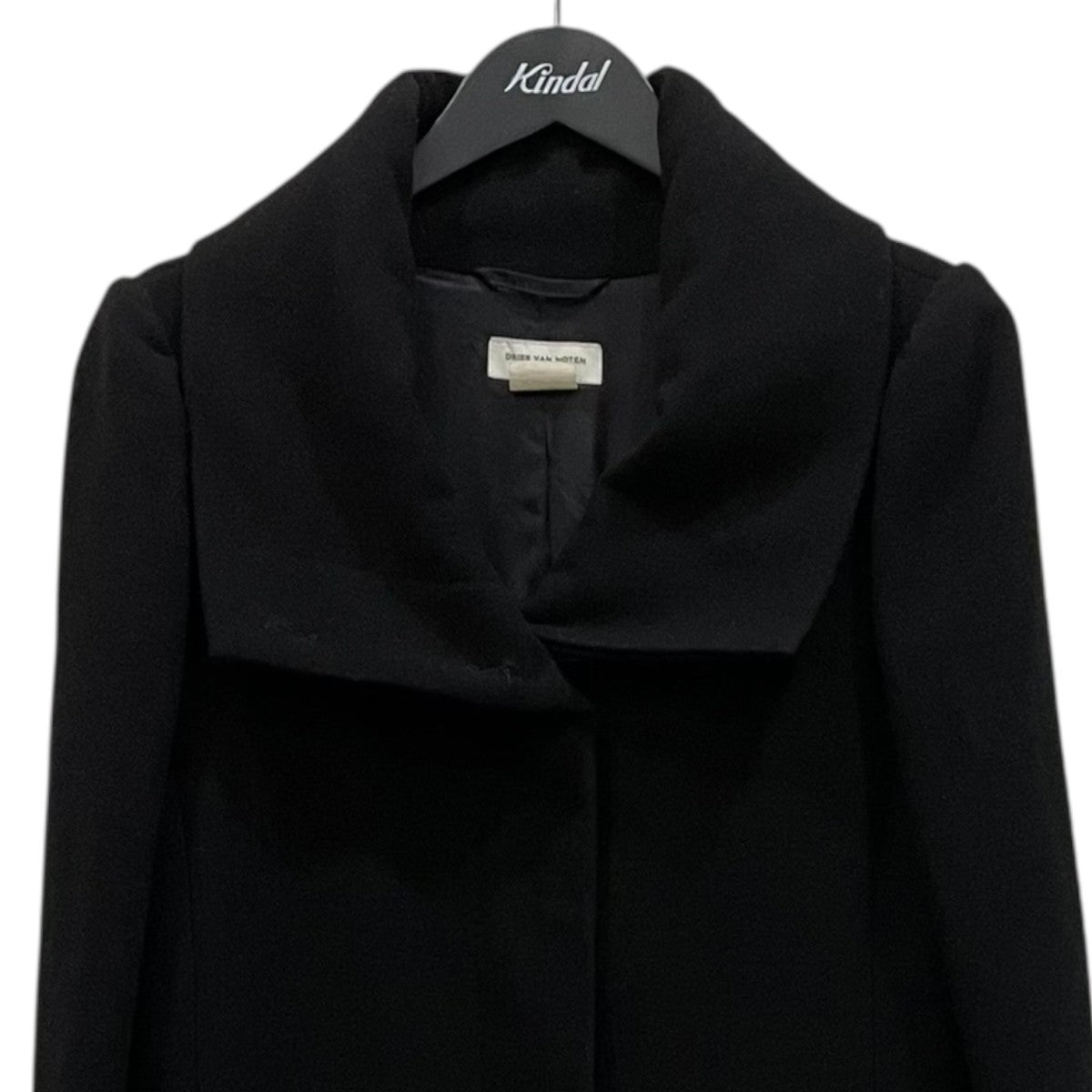 DRIES VAN NOTEN ブラック ステンカラーコート Dries van noten 21AW ステンカラーコート 44 - メルカリ