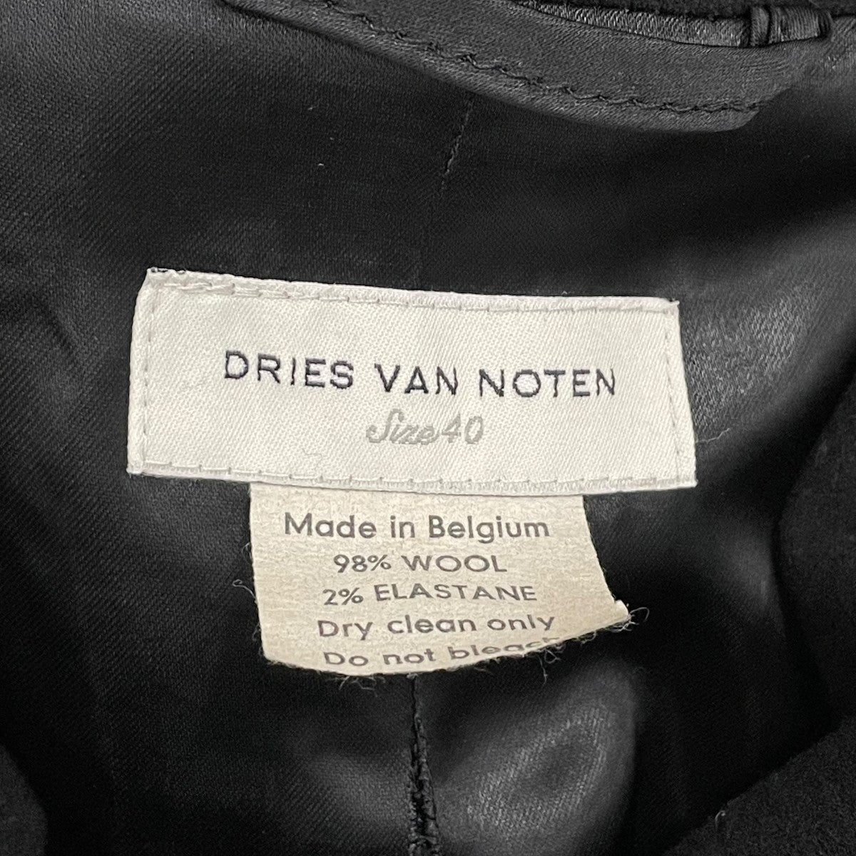DRIES VAN NOTEN(ドリスヴァンノッテン) ステンカラーコート ブラック