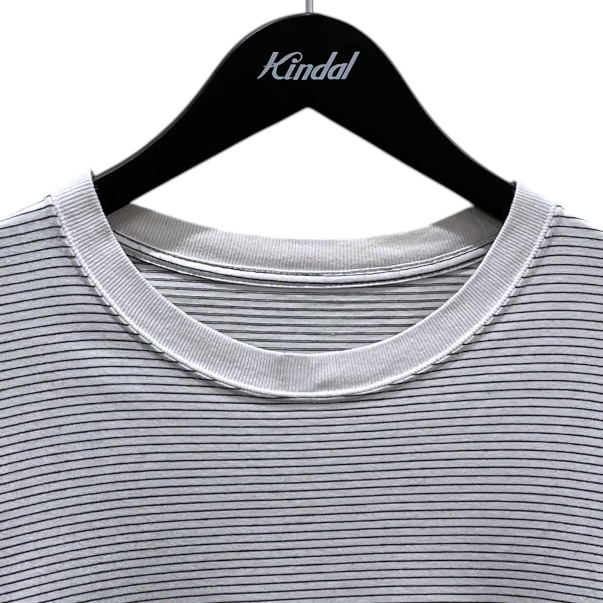 ENNOY 22SS ロゴ刺繍ボーダー柄Tシャツ S／S Border Tee ショートスリーブ ボーダーティー SS22BRENCT05AM 古着・中古-3枚目のアイテム画像