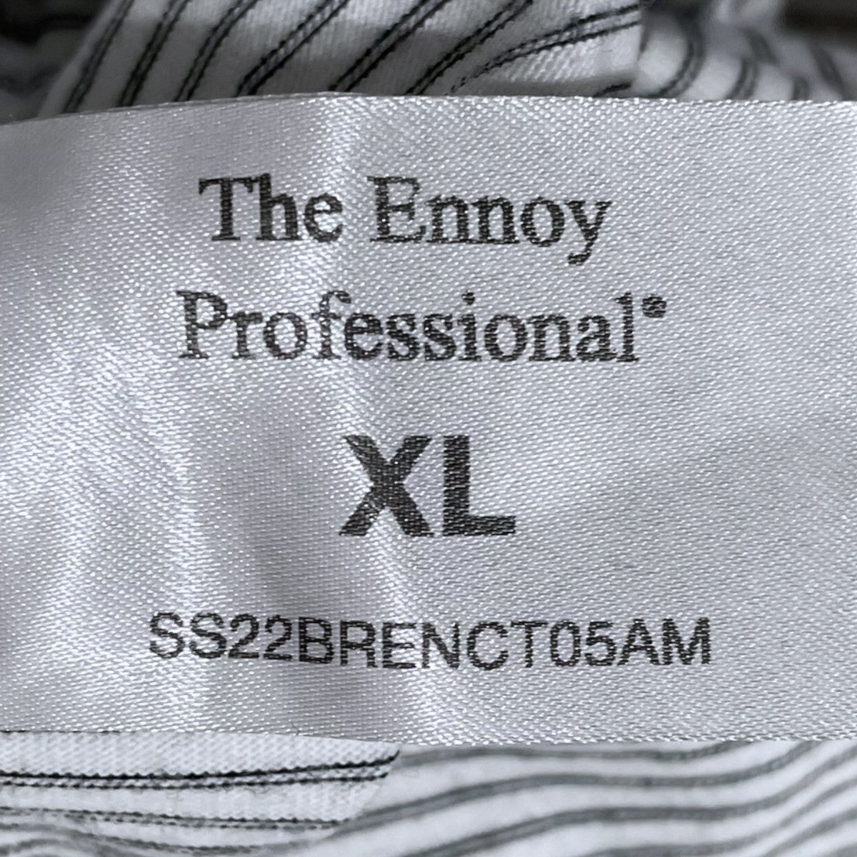 ENNOY 22SS ロゴ刺繍ボーダー柄Tシャツ S／S Border Tee ショートスリーブ ボーダーティー SS22BRENCT05AM 古着・中古-6枚目のアイテム画像