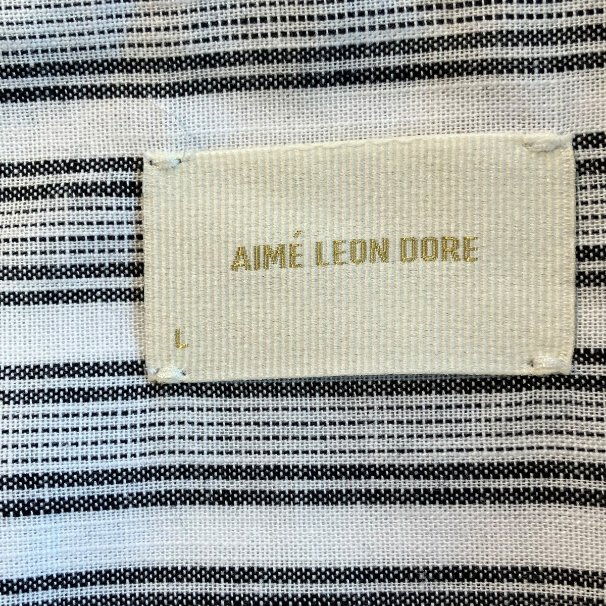 Aime Leon Dore(エメ レオン ドレ) ストライプオープンカラーシャツ
