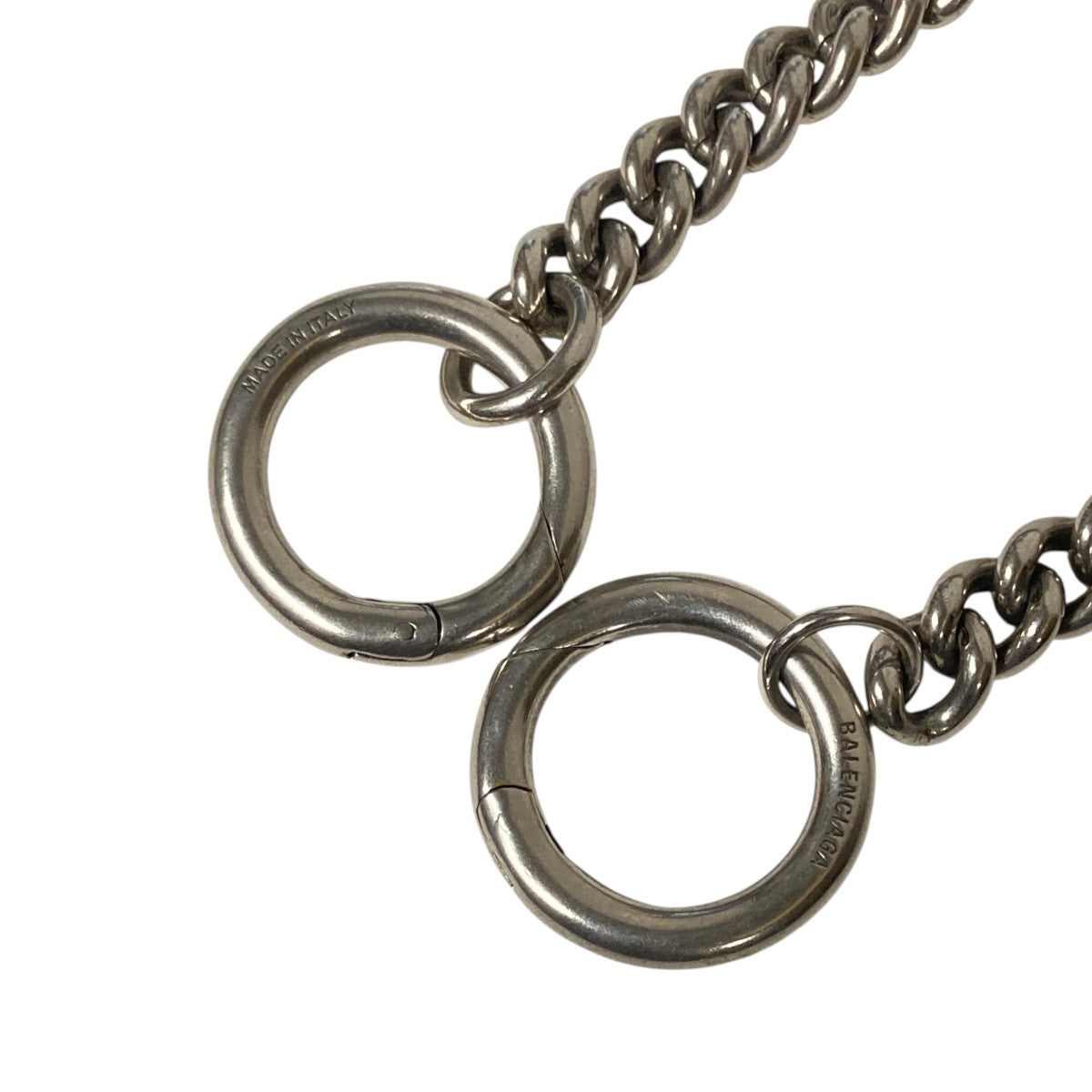 BALENCIAGA(バレンシアガ) 60cmウォレットチェーン シルバー｜【公式