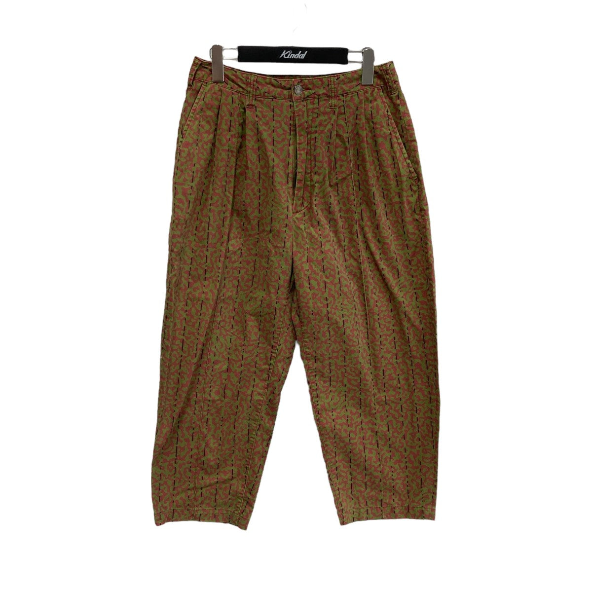 Evisen ブラウン ダブルプリーツ スラックス XL EVISEN(エビセン) タックパンツ ネイビー サイズ L｜【公式