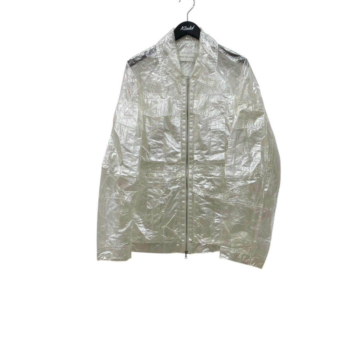 DRIES VAN NOTEN VOW 1257 M．W．JACKET - Transparent ナイロンジャケット 020529-1257-010 古着・中古-1枚目のアイテム画像