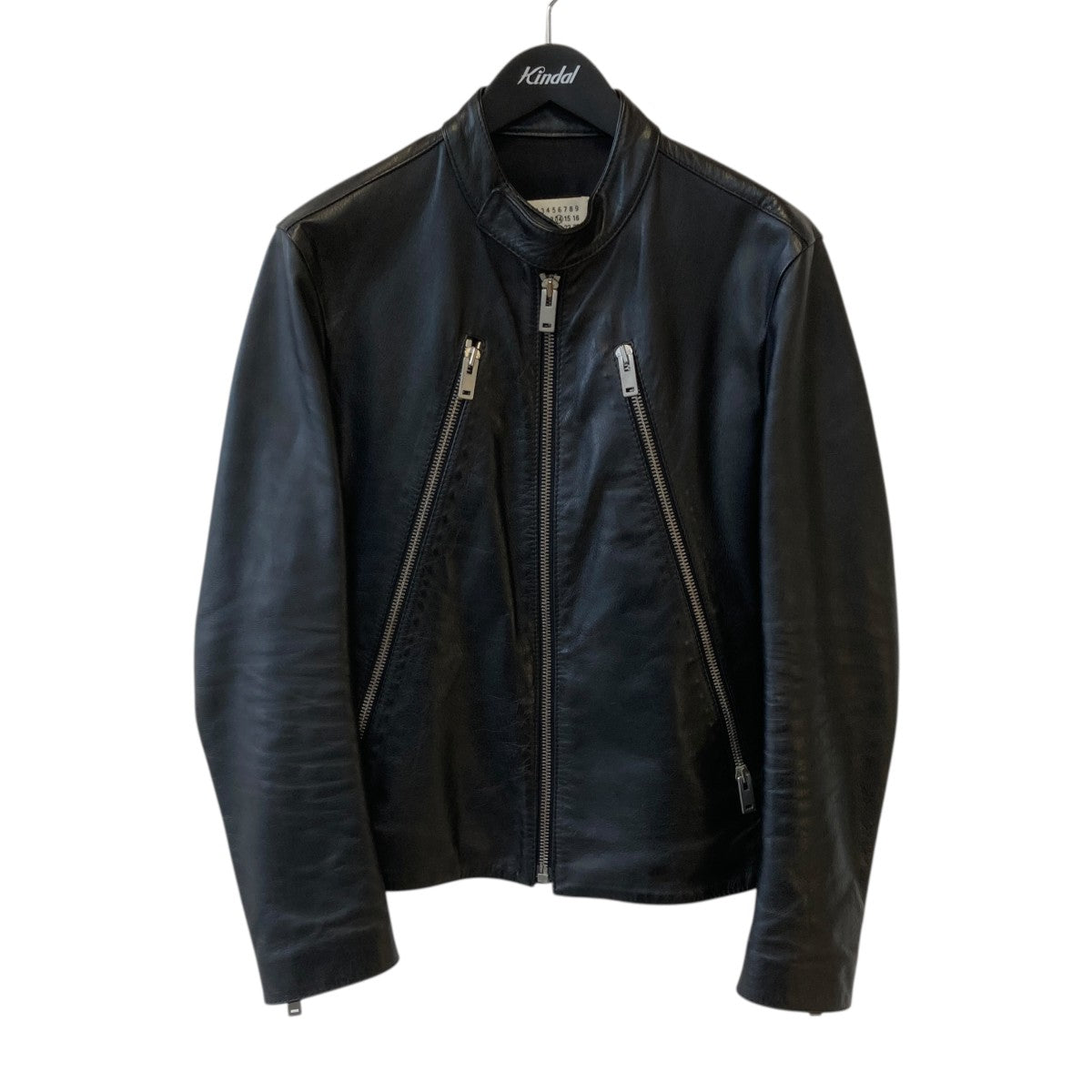 【貴重】Maison Martin Margiela ハの字ライダース　ネイビー Maison Margiela(メゾンマルジェラ) ハの字ライダースジャケット