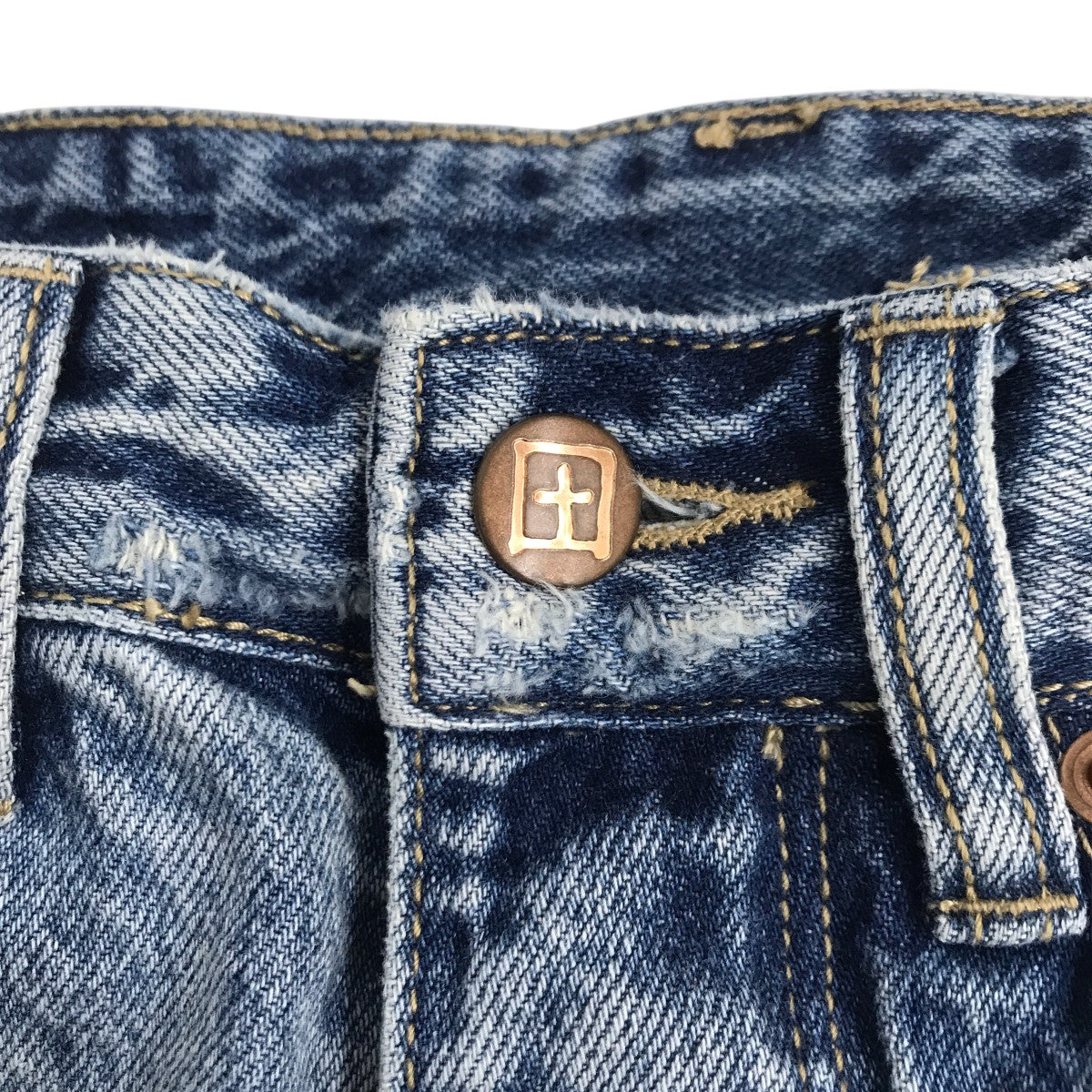ksubiデニム28 Ksubi(スビ) BROOKLYN CUFFED RECALLデニムパンツ スカイブルー サイズ