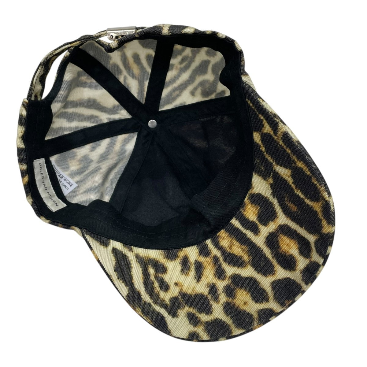 DRIES VAN NOTEN(ドリスヴァンノッテン) ヒョウ柄キャップ カーキ