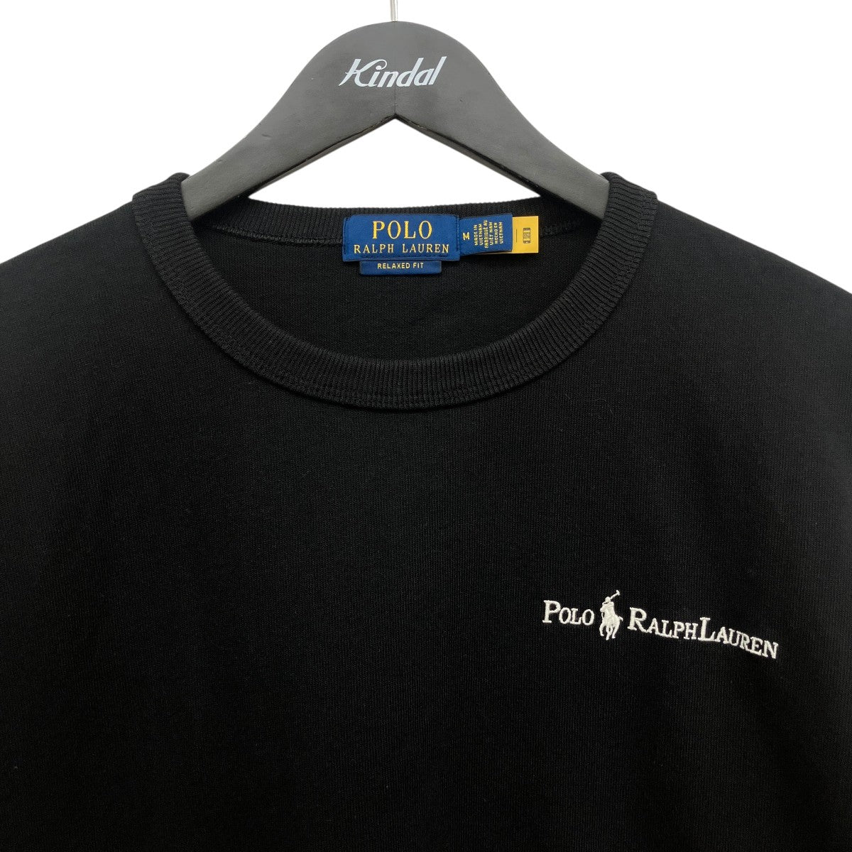POLO RALPH LAUREN(ポロラルフローレン) ロゴ刺繍半袖Tシャツ ブラック