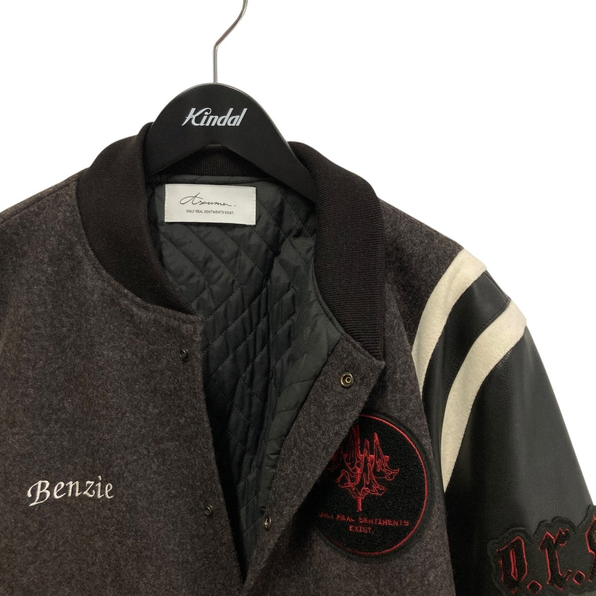 PACHED LETTER JACKETスタジャン25AH-BL-01