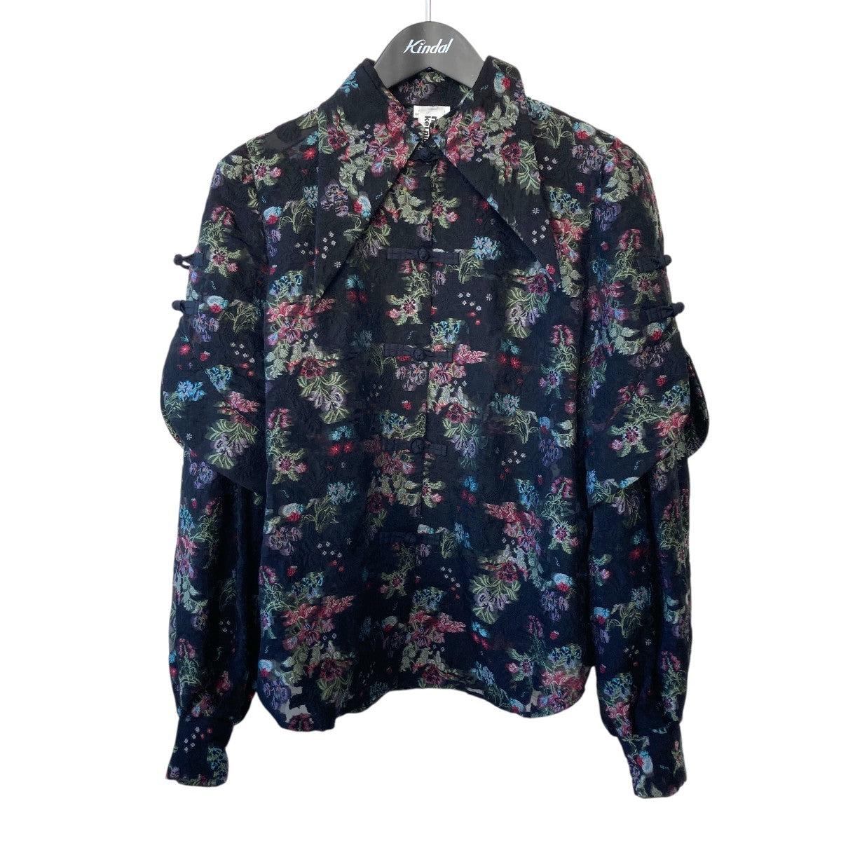 noir kei ninomiya Tie-Neck Blouse長袖シャツ3P-B001 古着・中古-1枚目のアイテム画像