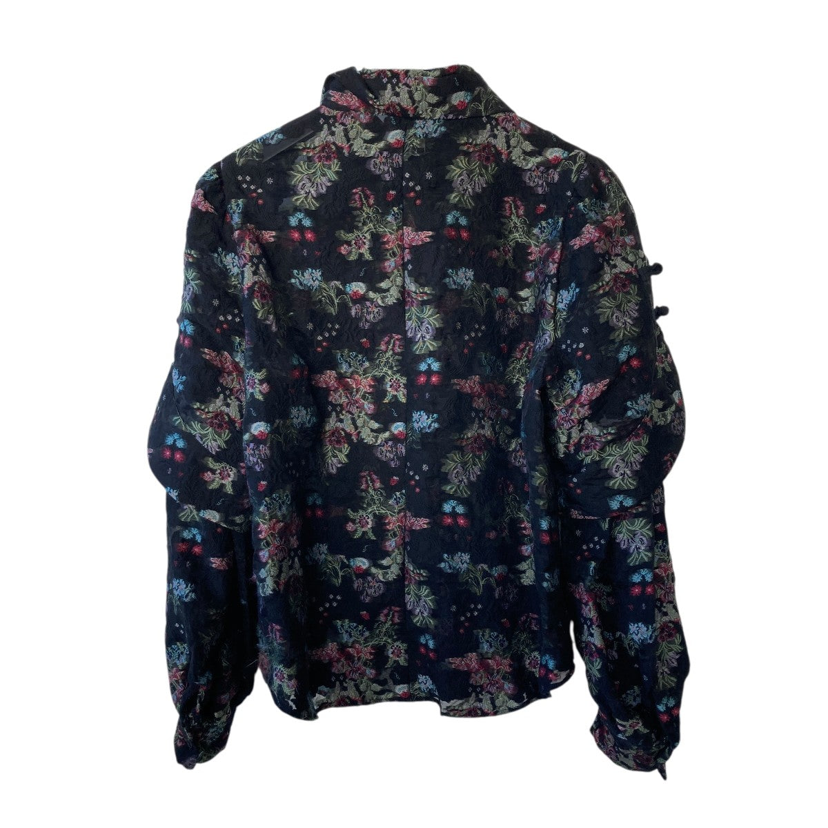 noir kei ninomiya(ノワールケイニノミヤ) Tie-Neck Blouse長袖シャツ