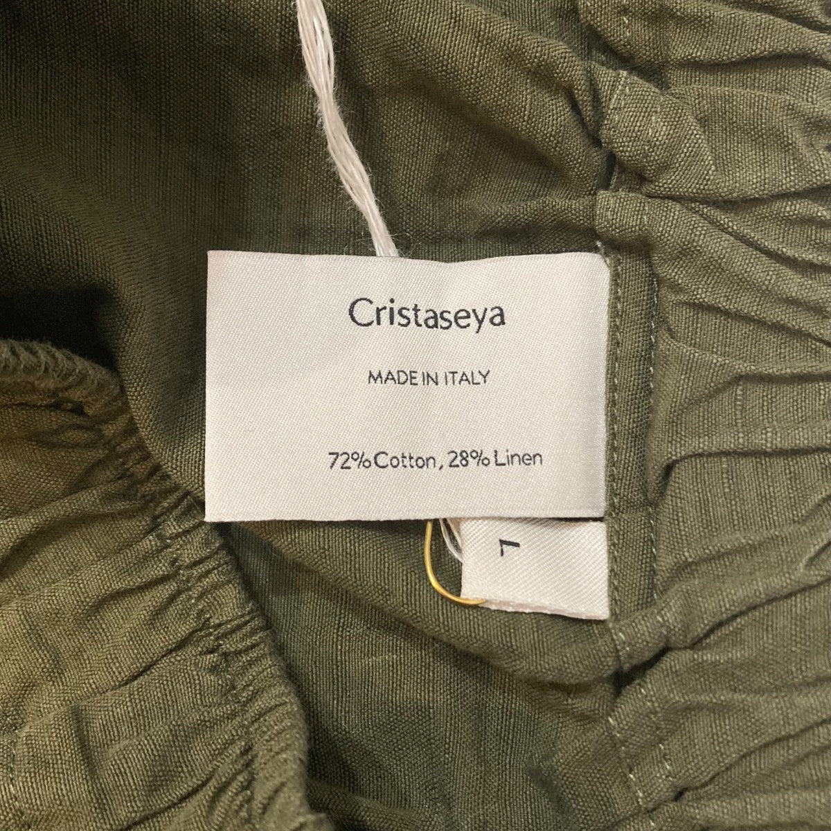 Cristaseya(クリスタセヤ) BOXER SHORTショートパンツ カーキ サイズ L