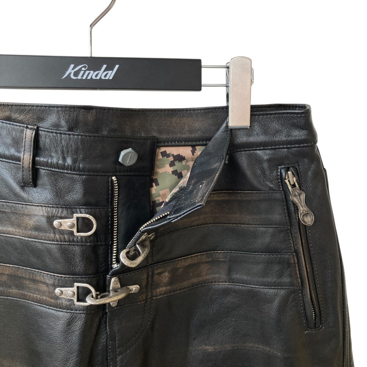 THUG CLUB Bio Soldier Leather PantsレザーパンツTC24PT3501 古着・中古-3枚目のアイテム画像