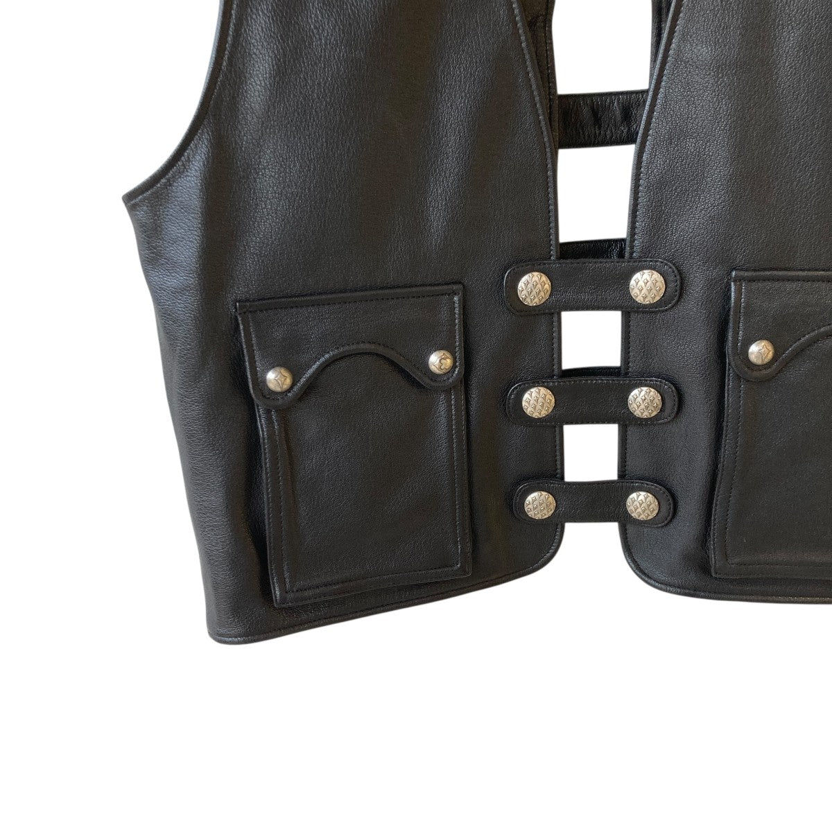 THUG CLUB(サグクラブ) GOAT SKIN LEATHER VESTレザーベストTC24JK0503