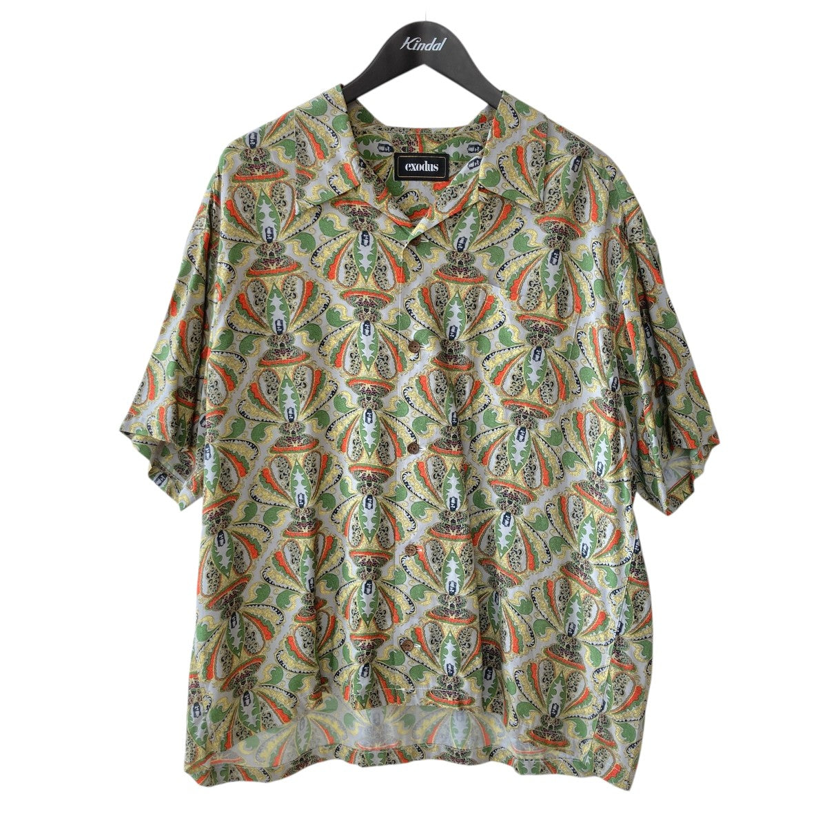 総柄半袖シャツoriental buddha shirt S/S