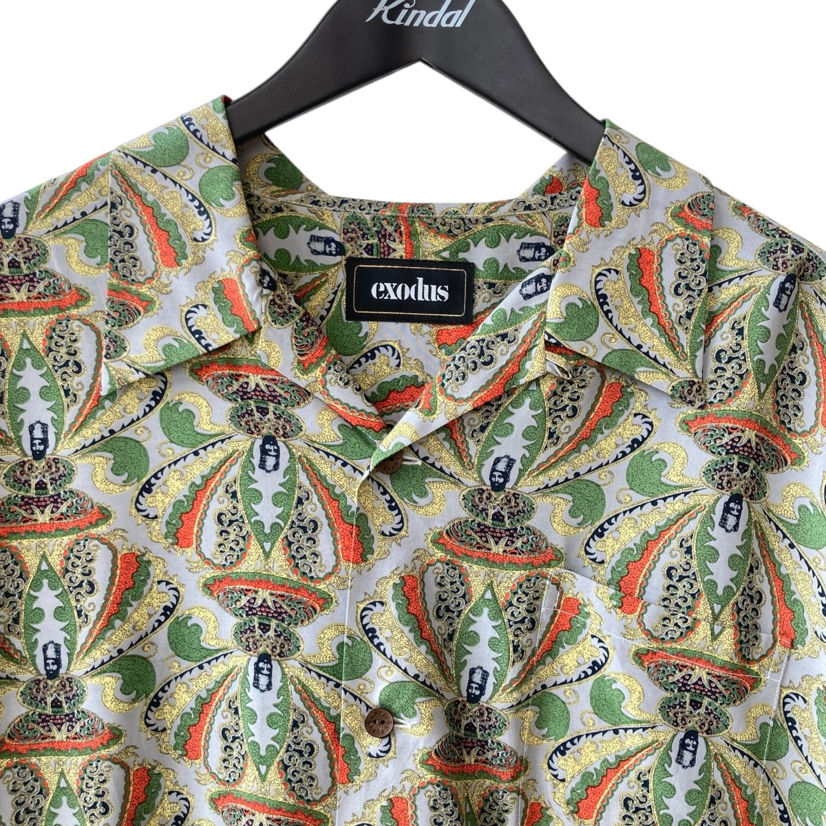 総柄半袖シャツoriental buddha shirt S/S