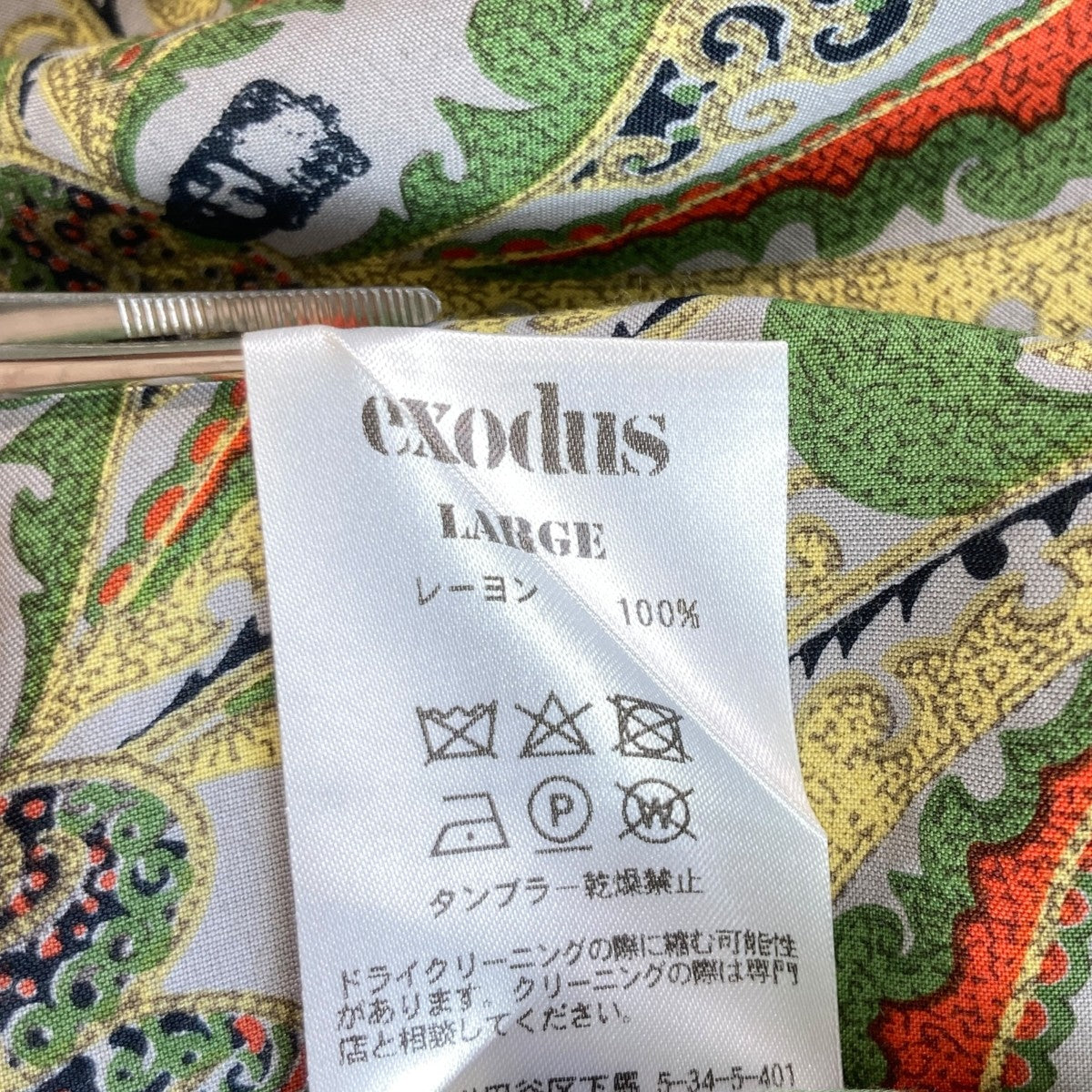 総柄半袖シャツoriental buddha shirt S/S