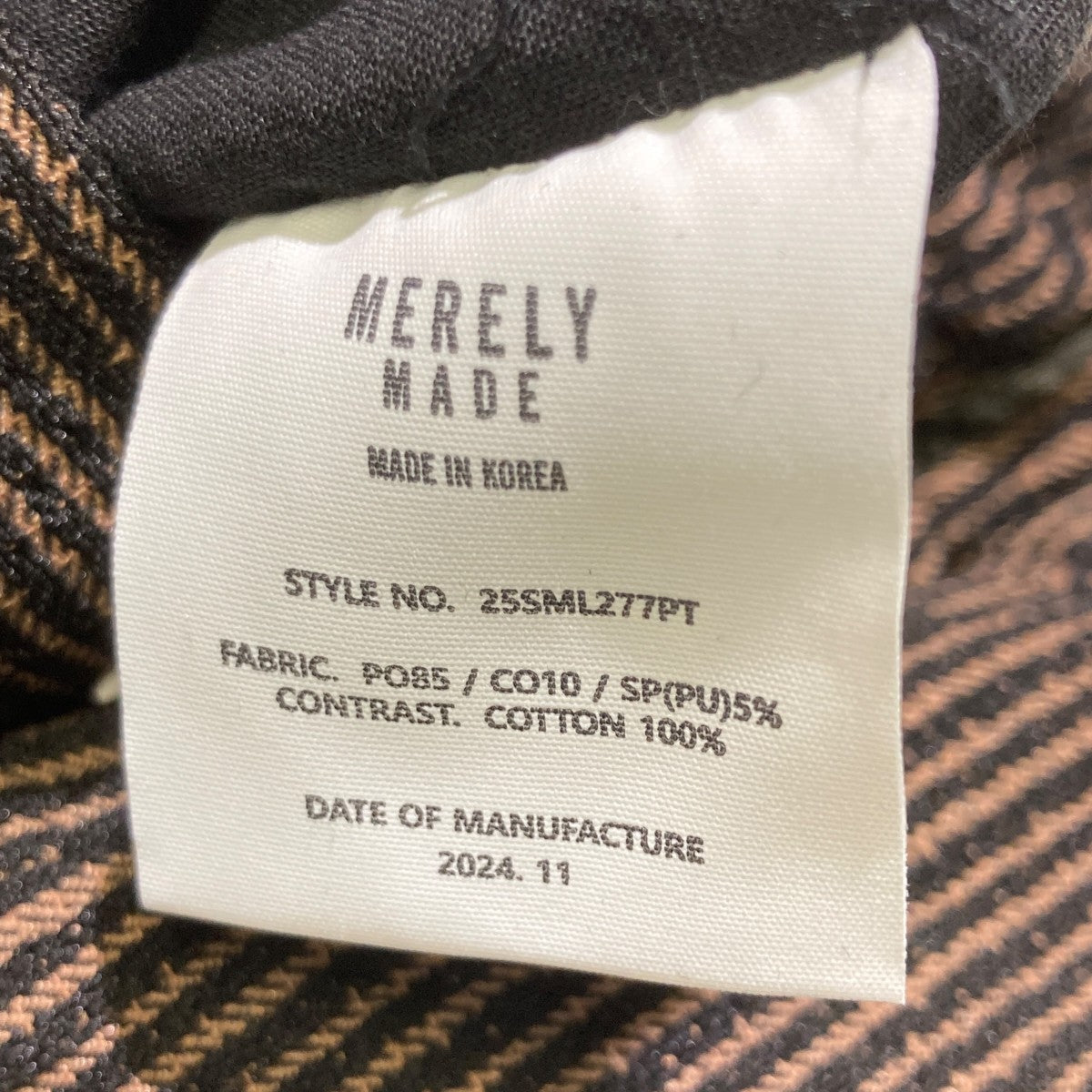 MERELY MADE ハーフパンツ25SML277PT 古着・中古-6枚目のアイテム画像