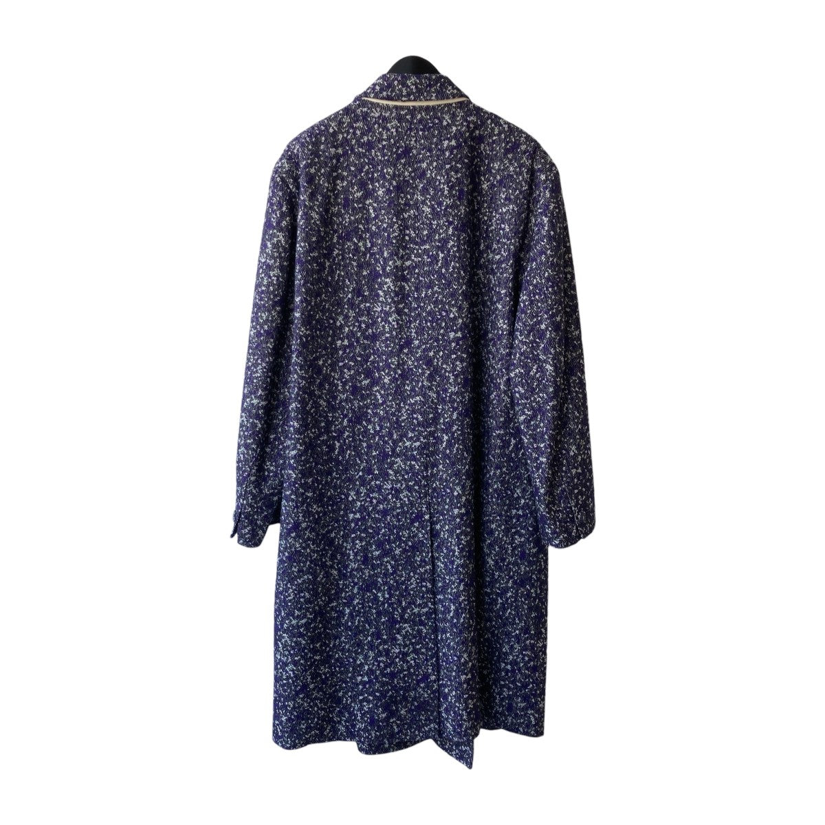 BOUCLE DOUBLE BREASTED CHESTERFIELD OVERCOATロングコートF24C024ST-DWJQ