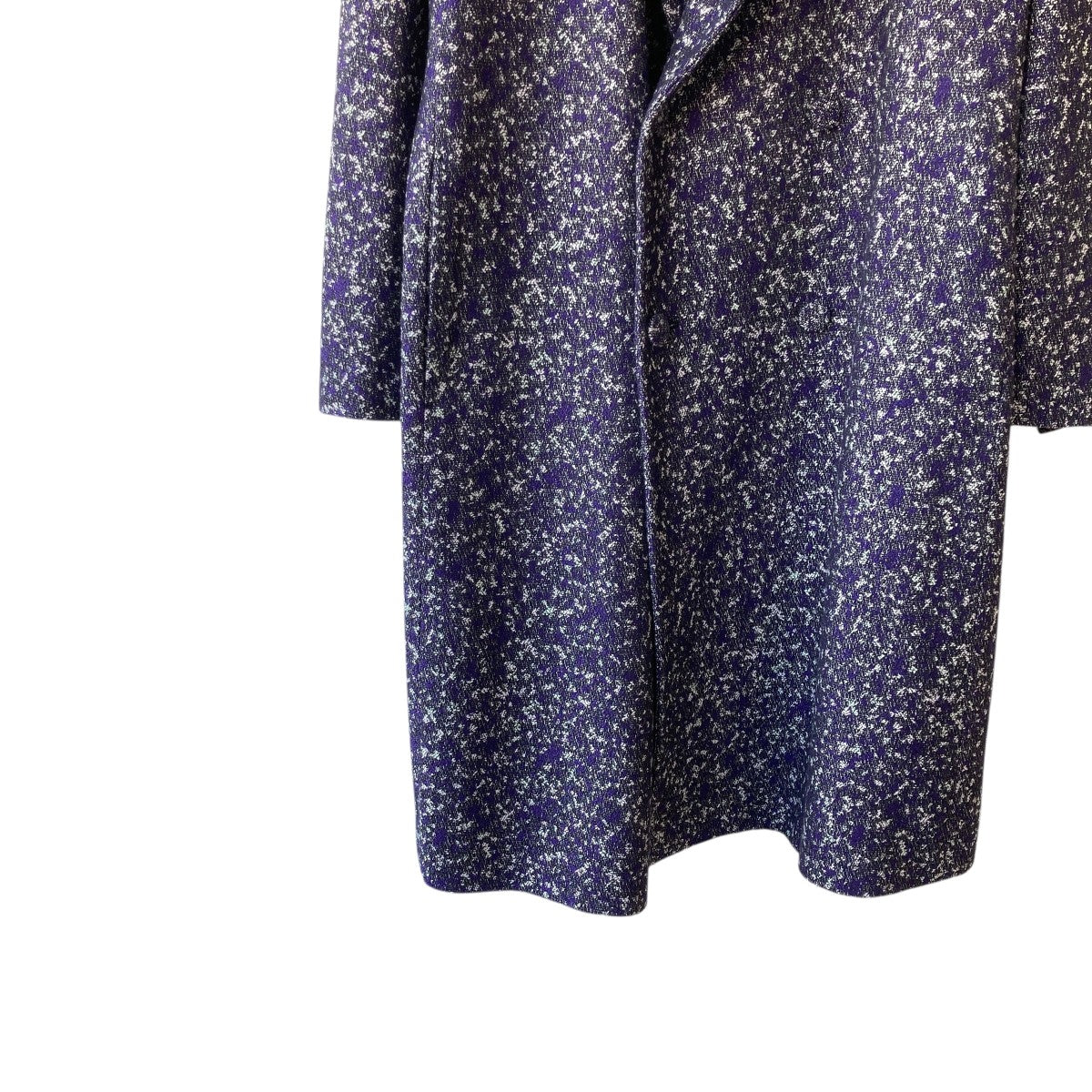 BOUCLE DOUBLE BREASTED CHESTERFIELD OVERCOATロングコートF24C024ST-DWJQ