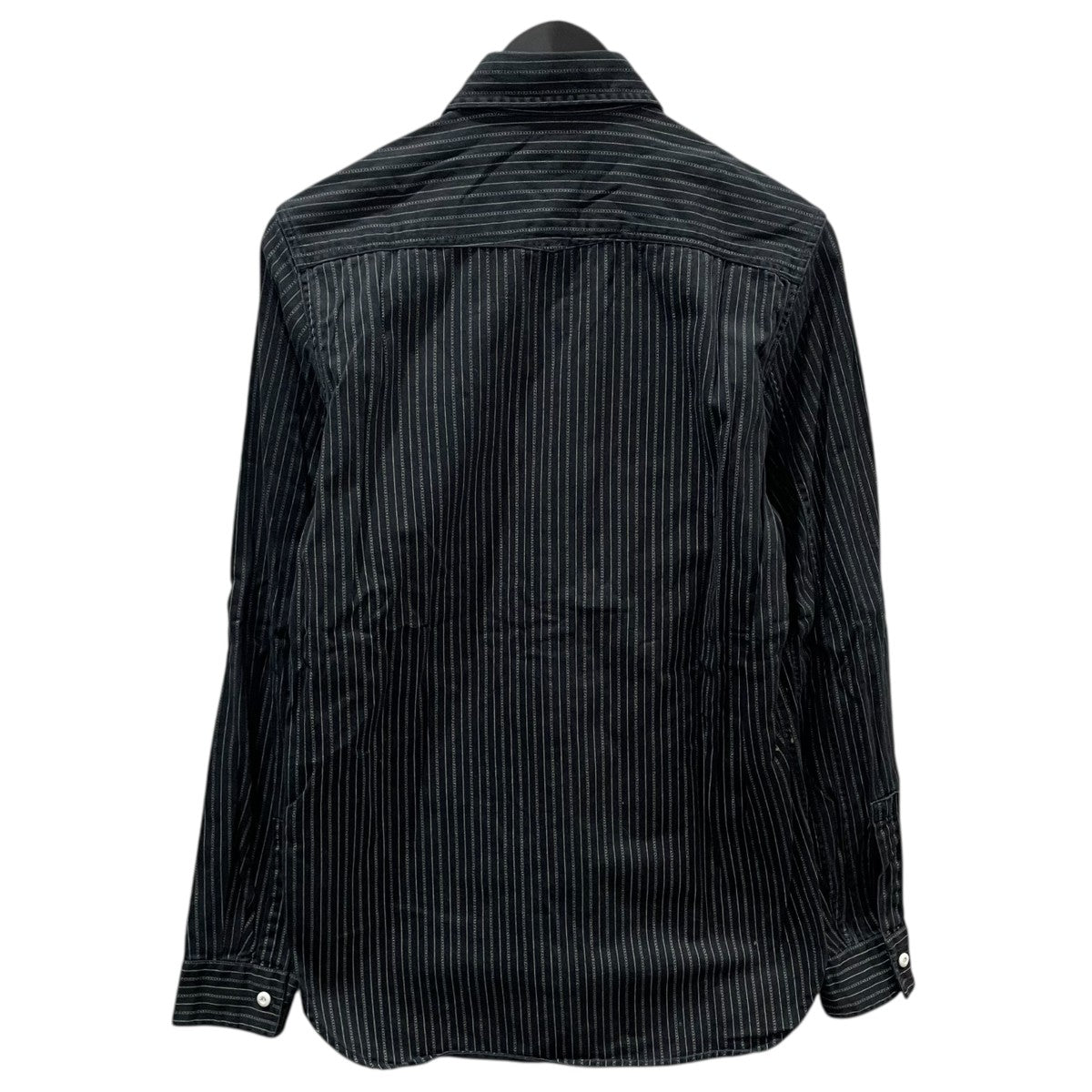 RRL(ダブルアールエル) ストライプ柄シャツ ブラック サイズ S｜【公式