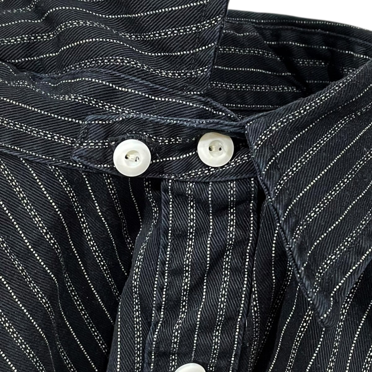RRL(ダブルアールエル) ストライプ柄シャツ ブラック サイズ S｜【公式