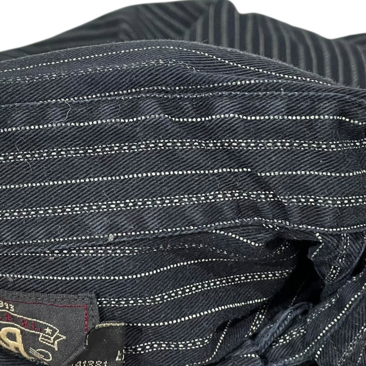 RRL(ダブルアールエル) ストライプ柄シャツ ブラック サイズ S｜【公式