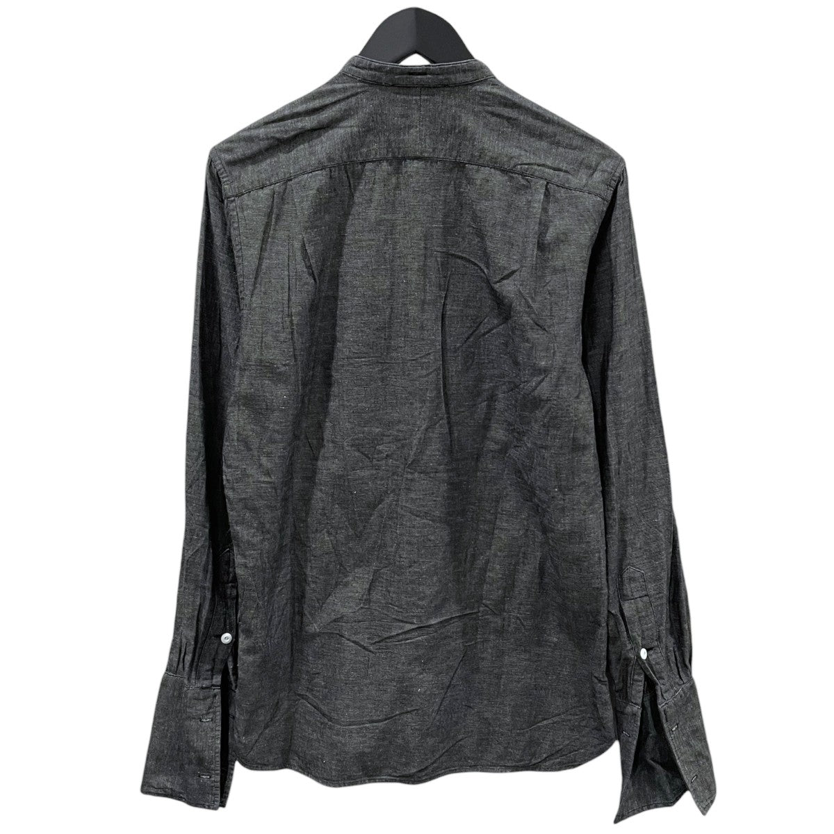 RRL バンドカラーピンタックシャンブレーシャツ ブラック サイズ S