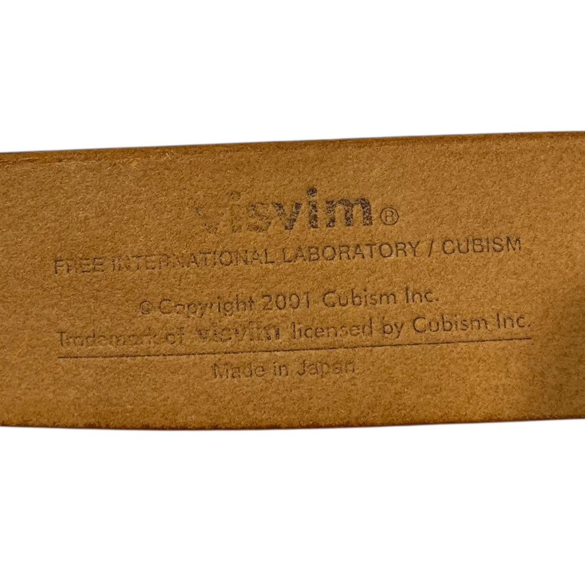 VISVIM(ビズビム) 25AW レザーベルト PLAIN BELT 40MM プレーンベルト