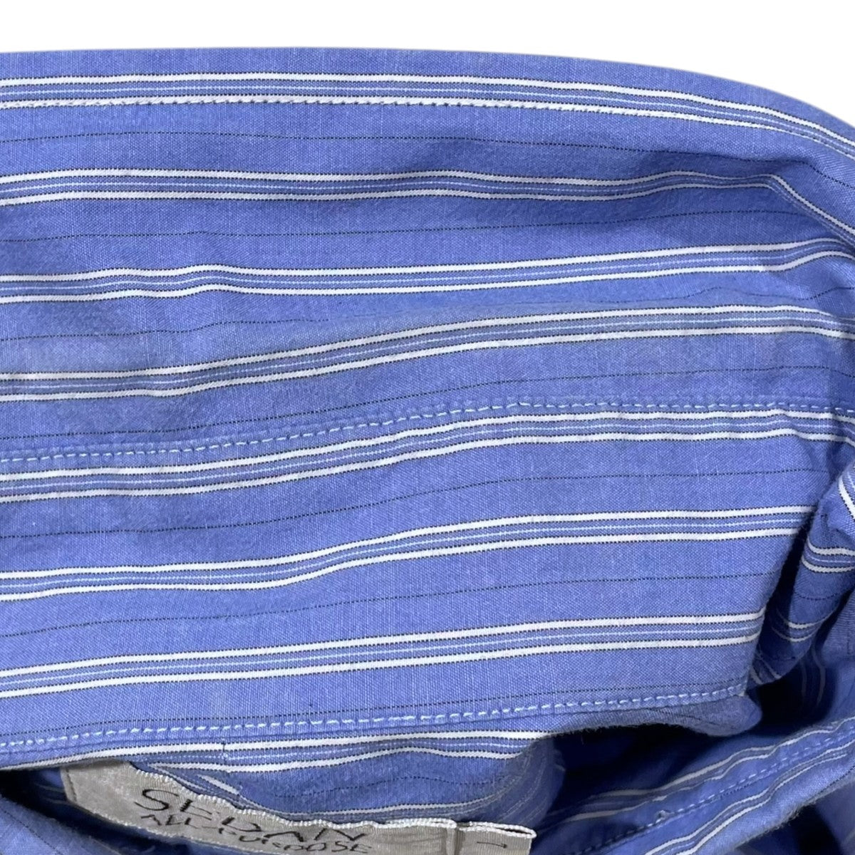 SEDAN ALL-PURPOSE 23SS ストライプ柄ボタンダウン半袖シャツ Striped Big BD S／S Shirt ストライプ ビッグ ボタンダウンショートスリーブシャツ SD23S-SH06 古着・中古-4枚目のアイテム画像