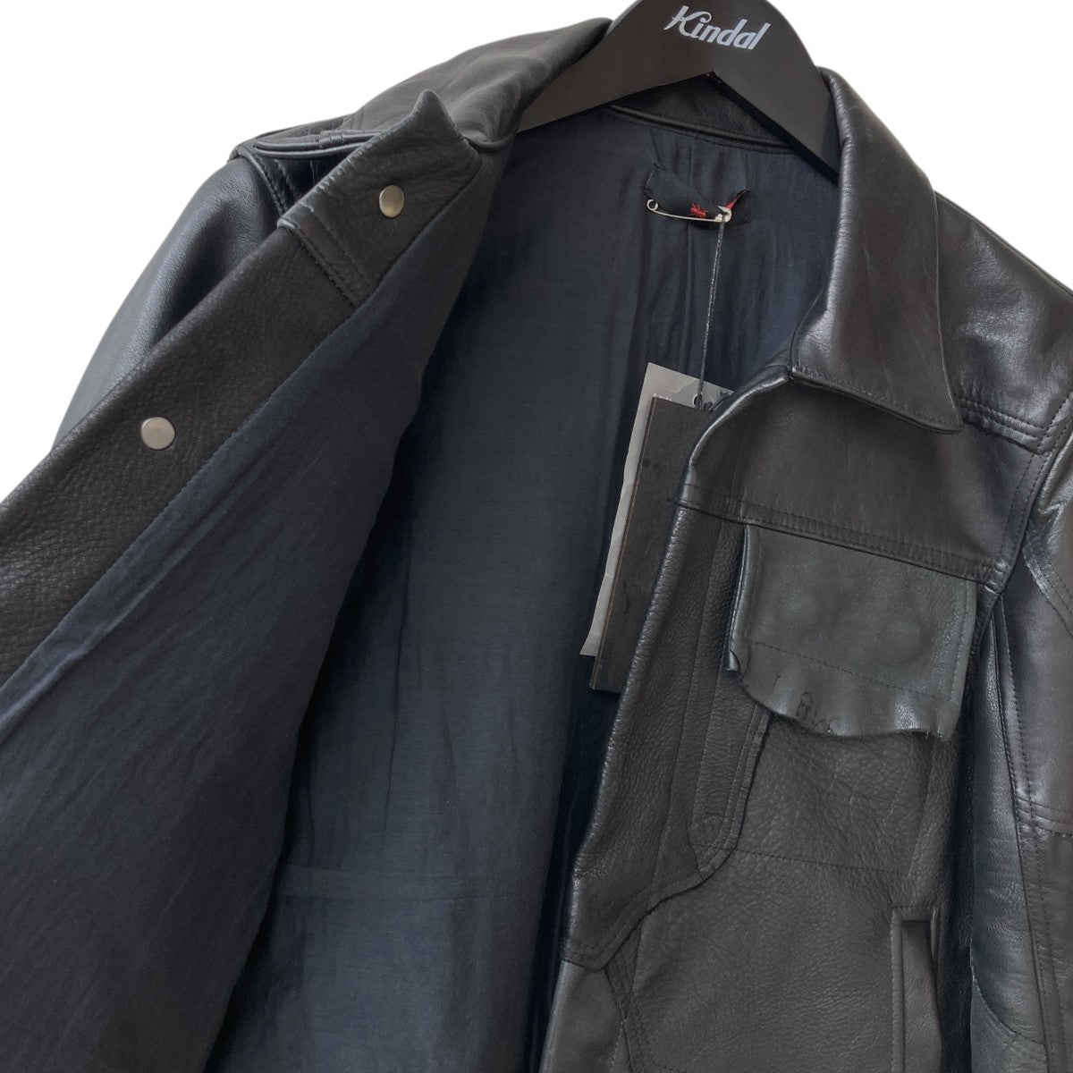 ANT ANTI TYPE 0 JACKET SCRAP LEATHERパッチワークレザージャケット 古着・中古-4枚目のアイテム画像