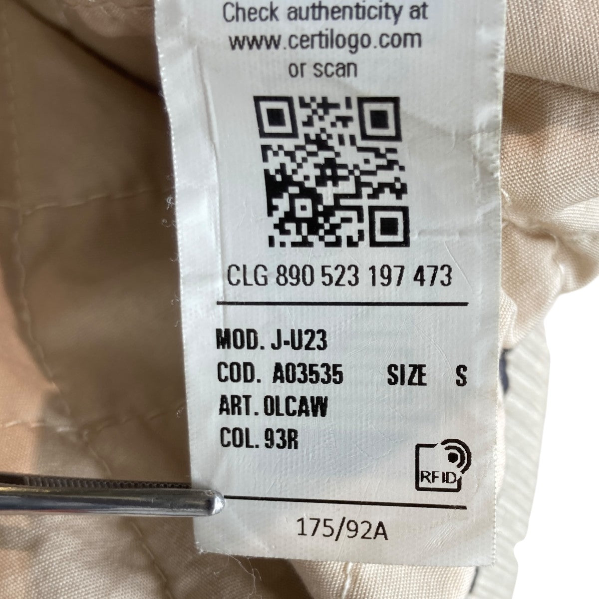 J-U23ジップジャケットA03535