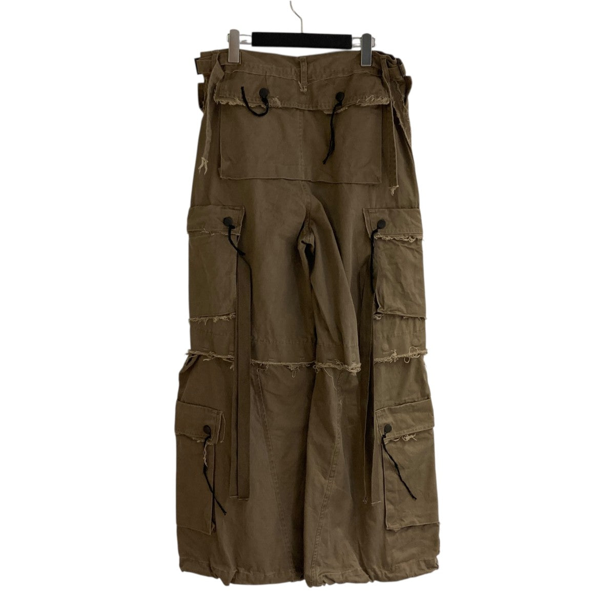 MINUS(マイナス) Slash Seam Twist Cargo Pantsカーゴパンツ オリーブ