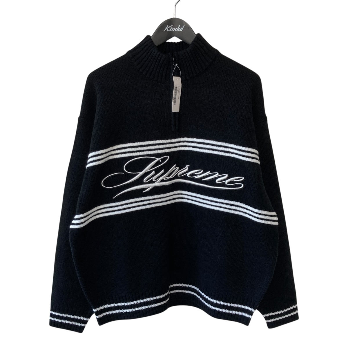 Supreme(シュプリーム) 25AWScript Stripe Half Zip Sweaterハイネック