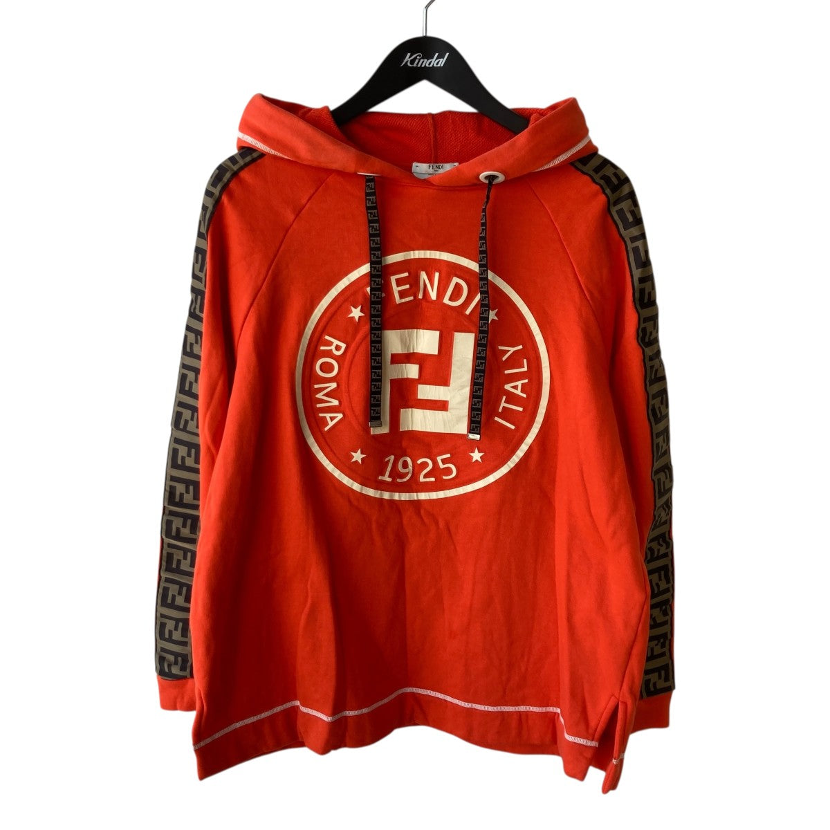 FENDI Logo Stripe Hooded SweatshirtパーカーFAF105 A6ML 古着・中古-1枚目のアイテム画像