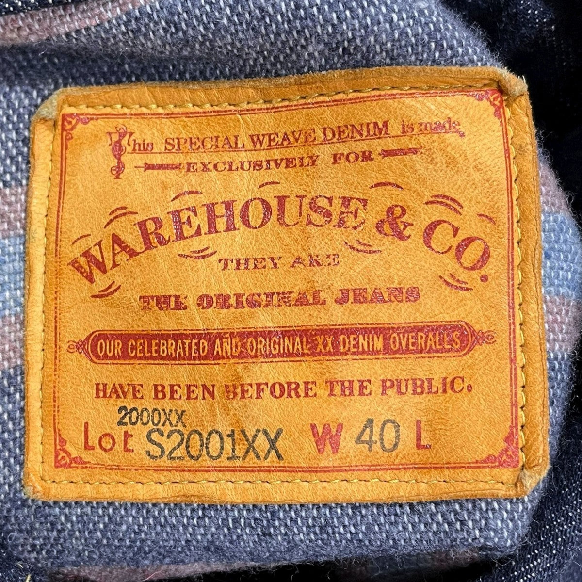 WAREHOUSE(ウエアハウス) ブランケットライニング 1st TYPE 大戦モデル