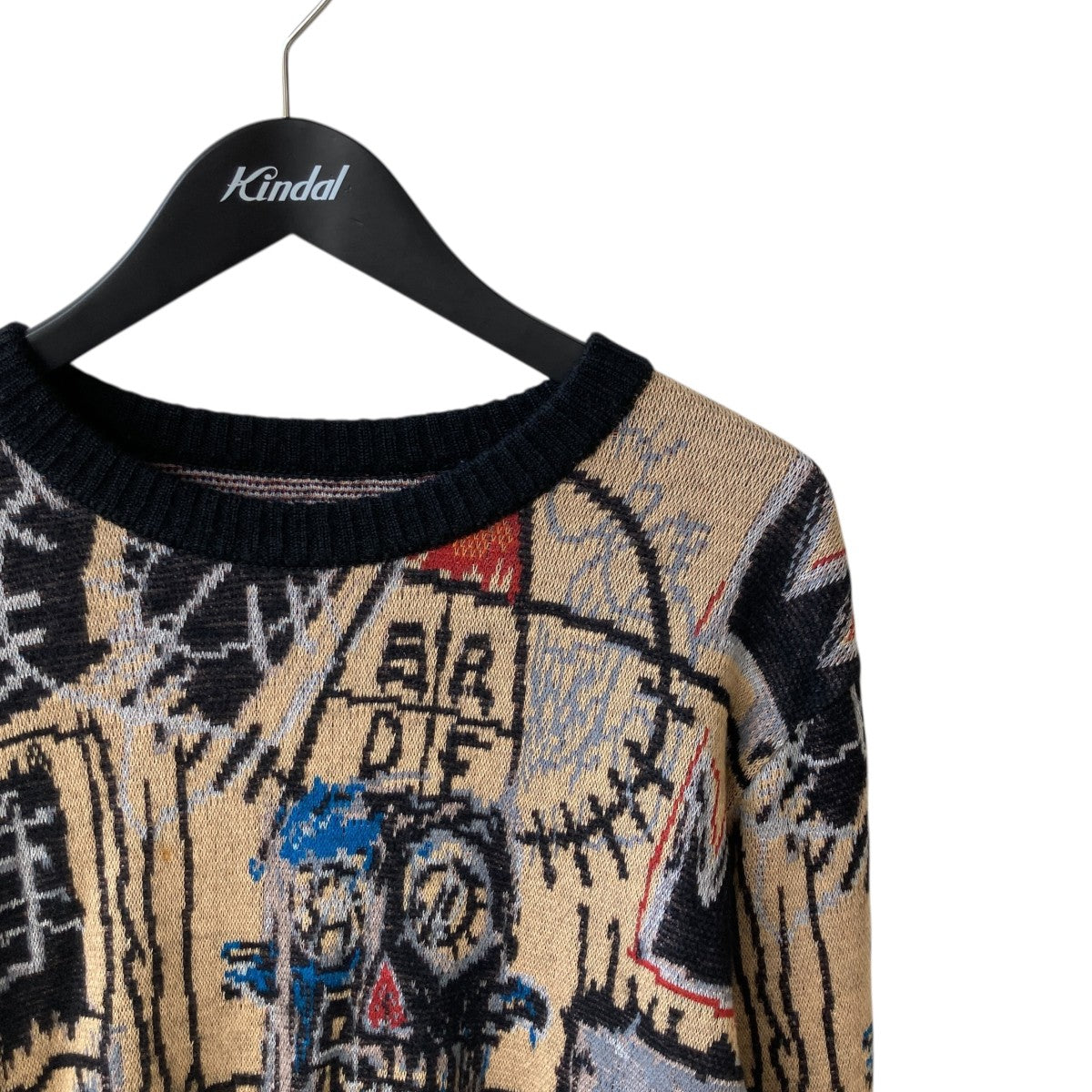 22AWJEAN MICHEL BASQUIAT CREW NECK SWEATERニットBASQUIAT-WM-KN01
