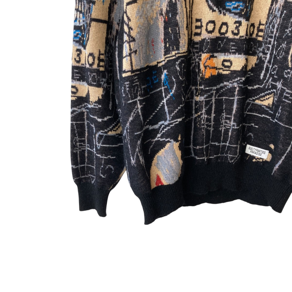 22AWJEAN MICHEL BASQUIAT CREW NECK SWEATERニットBASQUIAT-WM-KN01