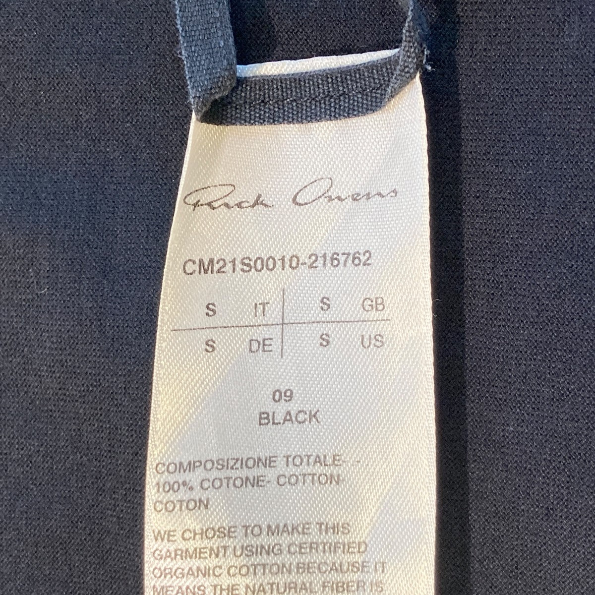 RICK OWENS×Champion 半袖TシャツCM21S0010-216762 古着・中古-5枚目のアイテム画像
